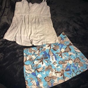 American Eagle🦅xs  top with skirt S summer bundle.LAST CHANCE MAKE OFFER**